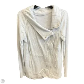 Athletic Jacket By Lululemon In Grey, Size: S Quick Dry Performance Stretch Fit