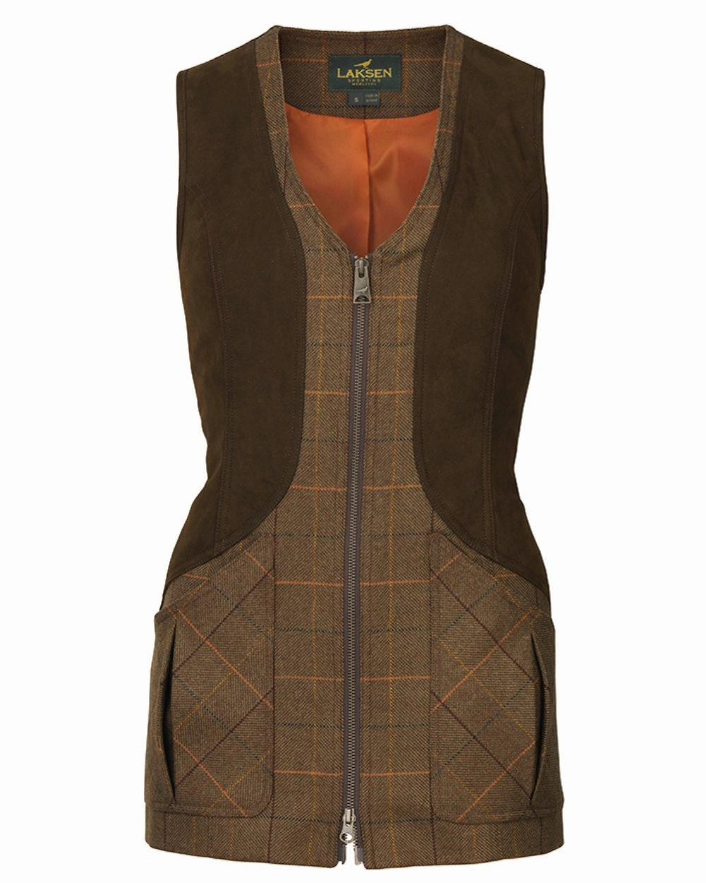 quick dry Laksen Cara Linhope Tweed Zip Shooting Vest