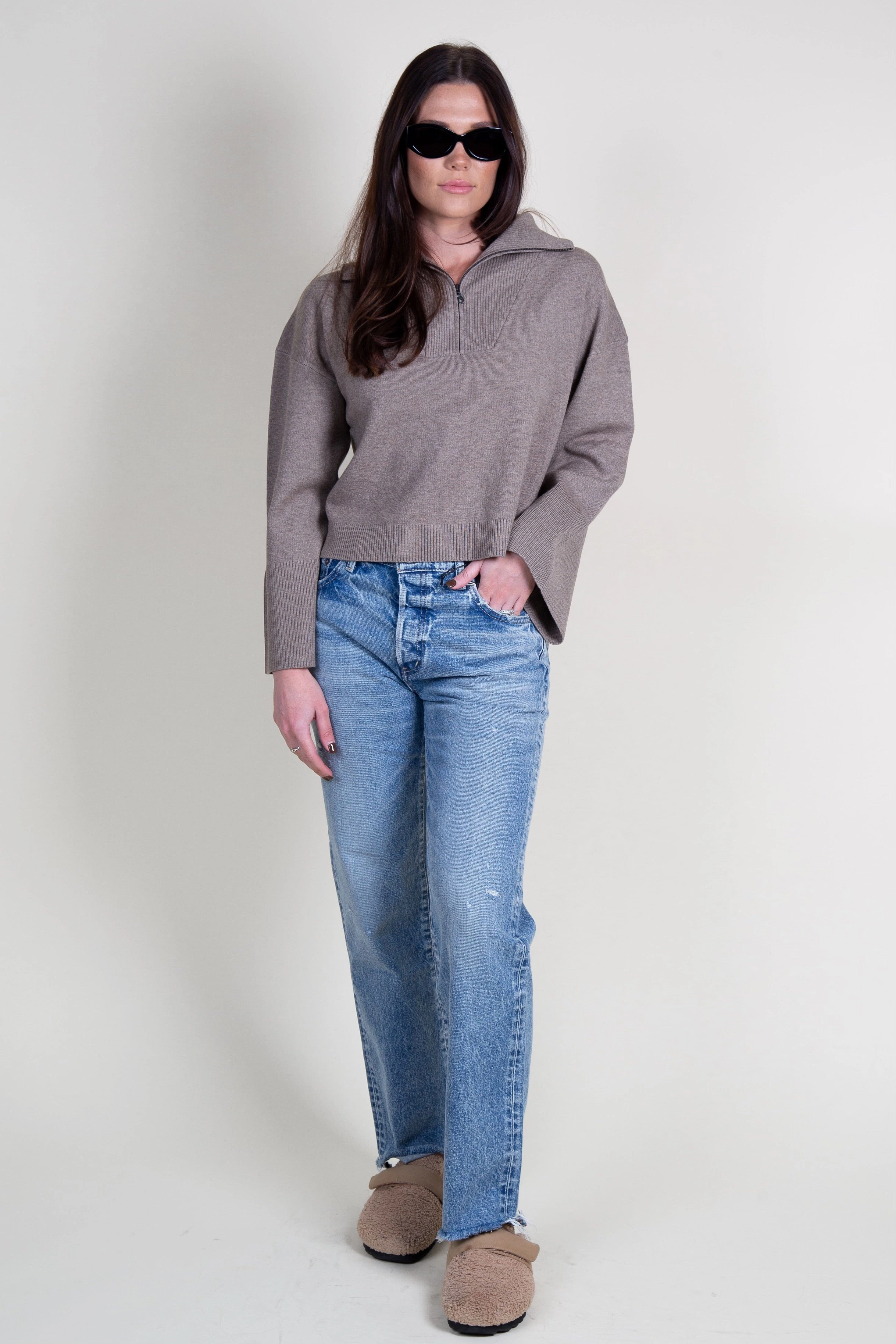 Low Maintenance SUNDAYS | Jemma Sweater - Stone