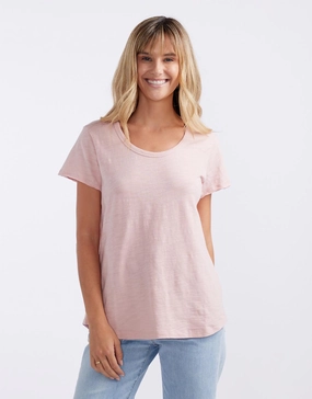 Original Round Neck T-Shirt - Dusty Rose Anti Pilling Surface Cool and casual