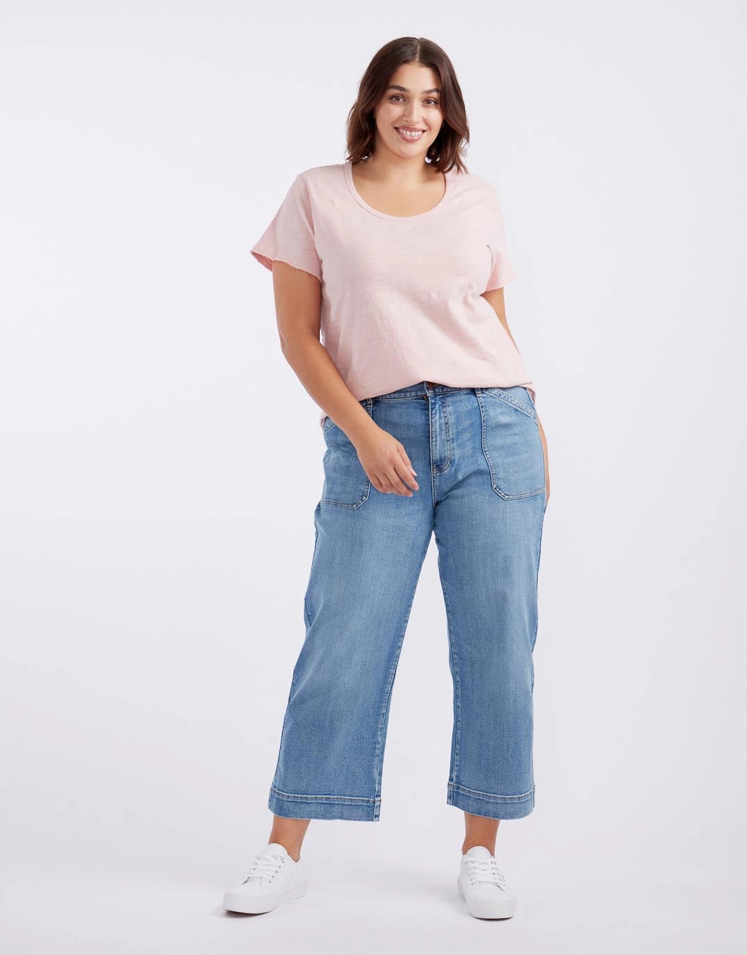 Comfy Layering Original Round Neck T-Shirt - Dusty Rose