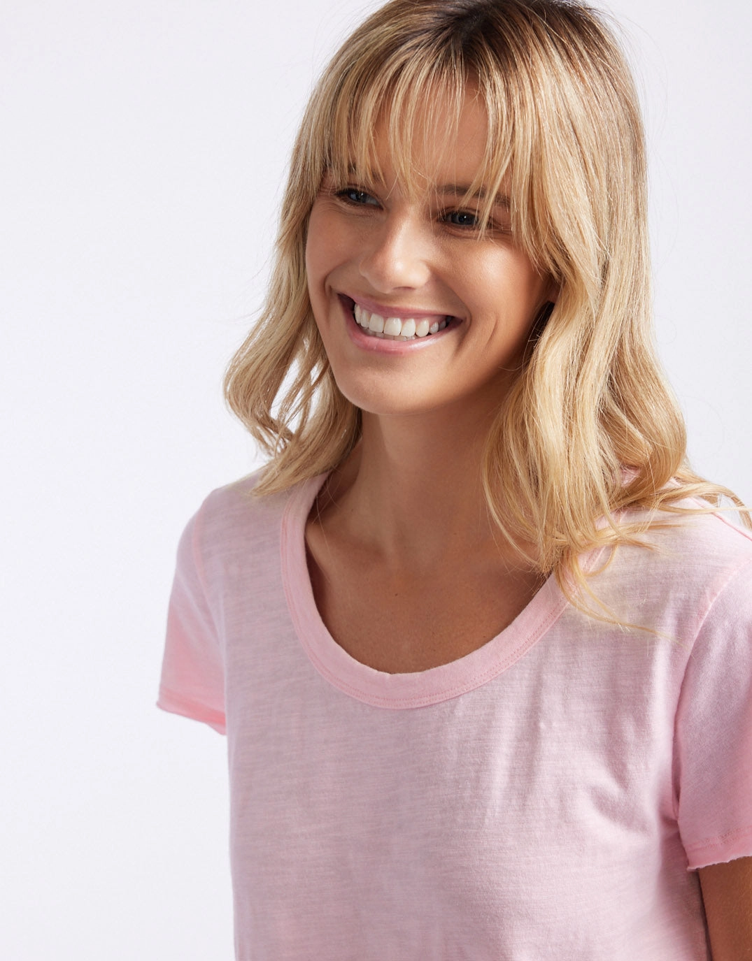 Stylish Look Personalized Original Round Neck T-Shirt - Ice Pink