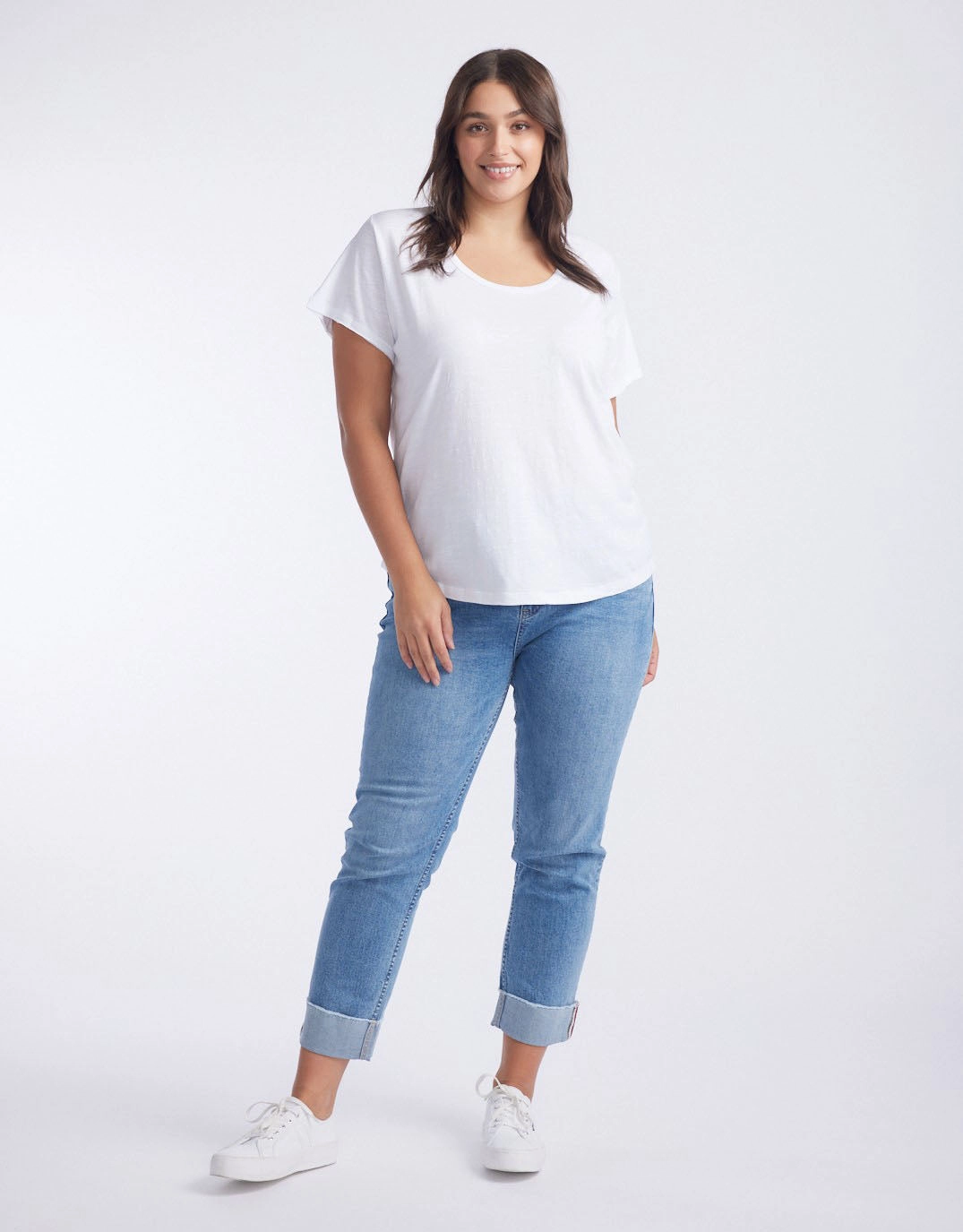 Unisex Core soft fit Original Round Neck T-Shirt - White