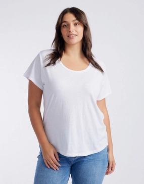 Original Round Neck T-Shirt - White High-Quality Cotton