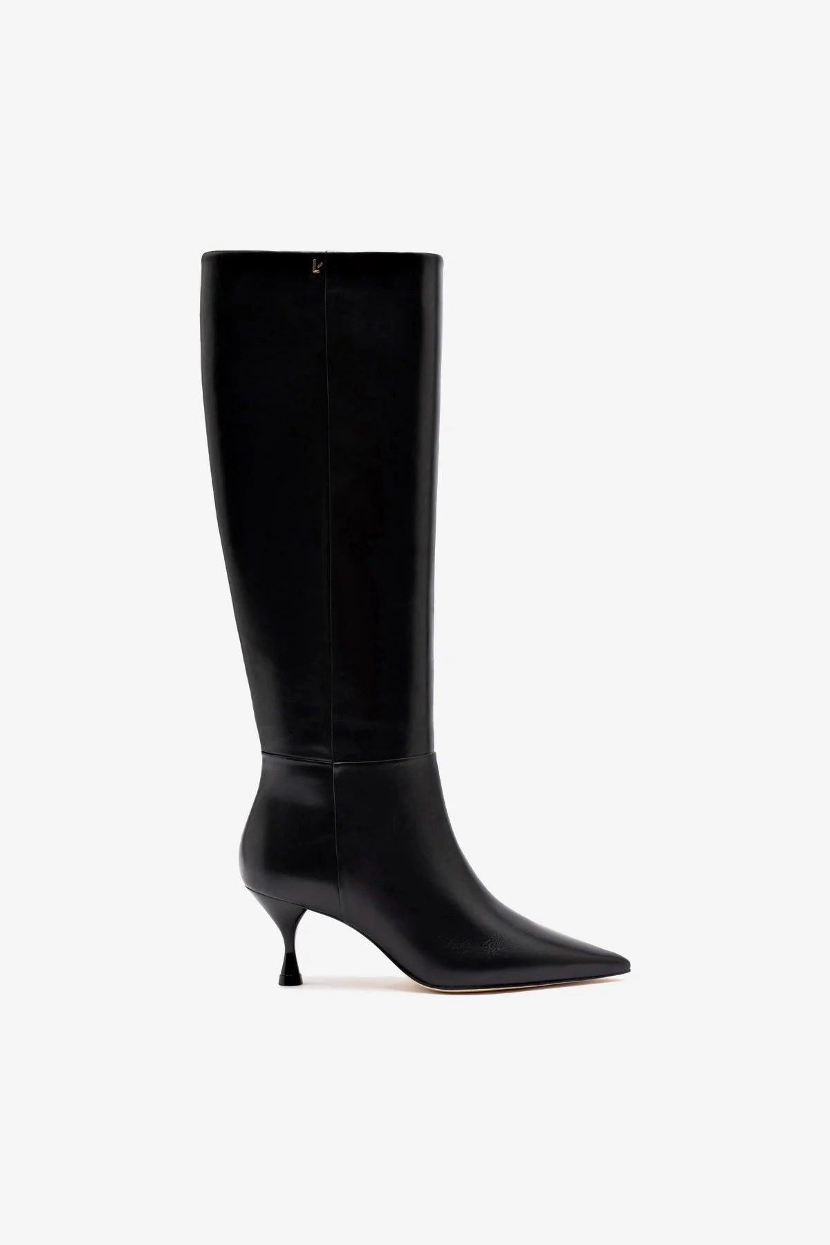 Georgia Boot In Black Leather Slip Resistant Daily Walks
