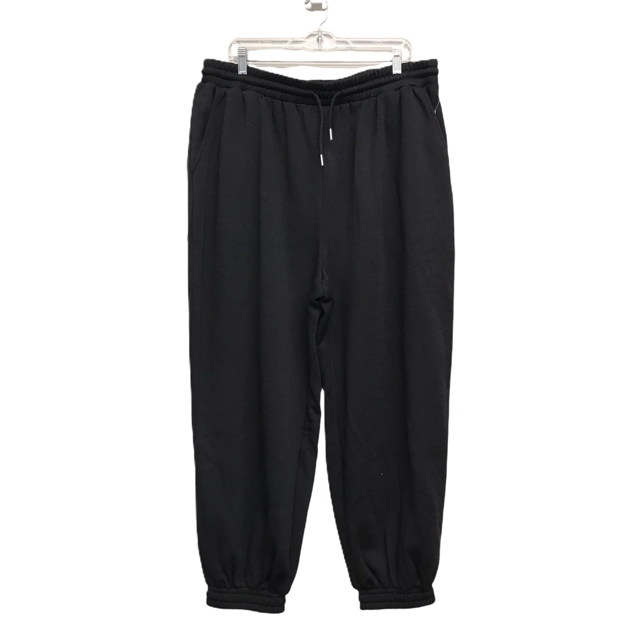 No Sagging Athletic Pants By Shein In Black, Size: 3x