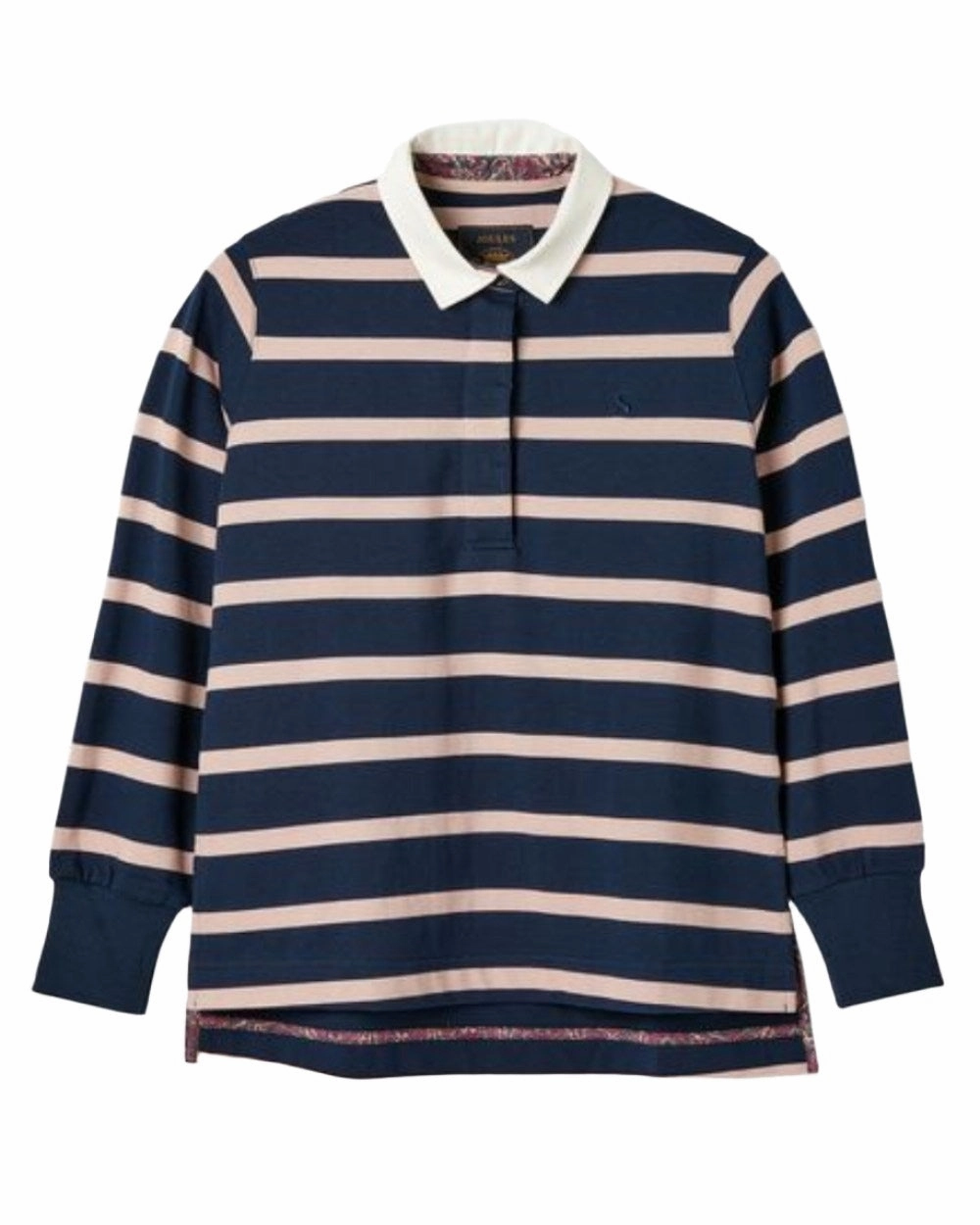Joules Sammie Striped Heavyweight Cotton Rugby Shirt Cake Blanket