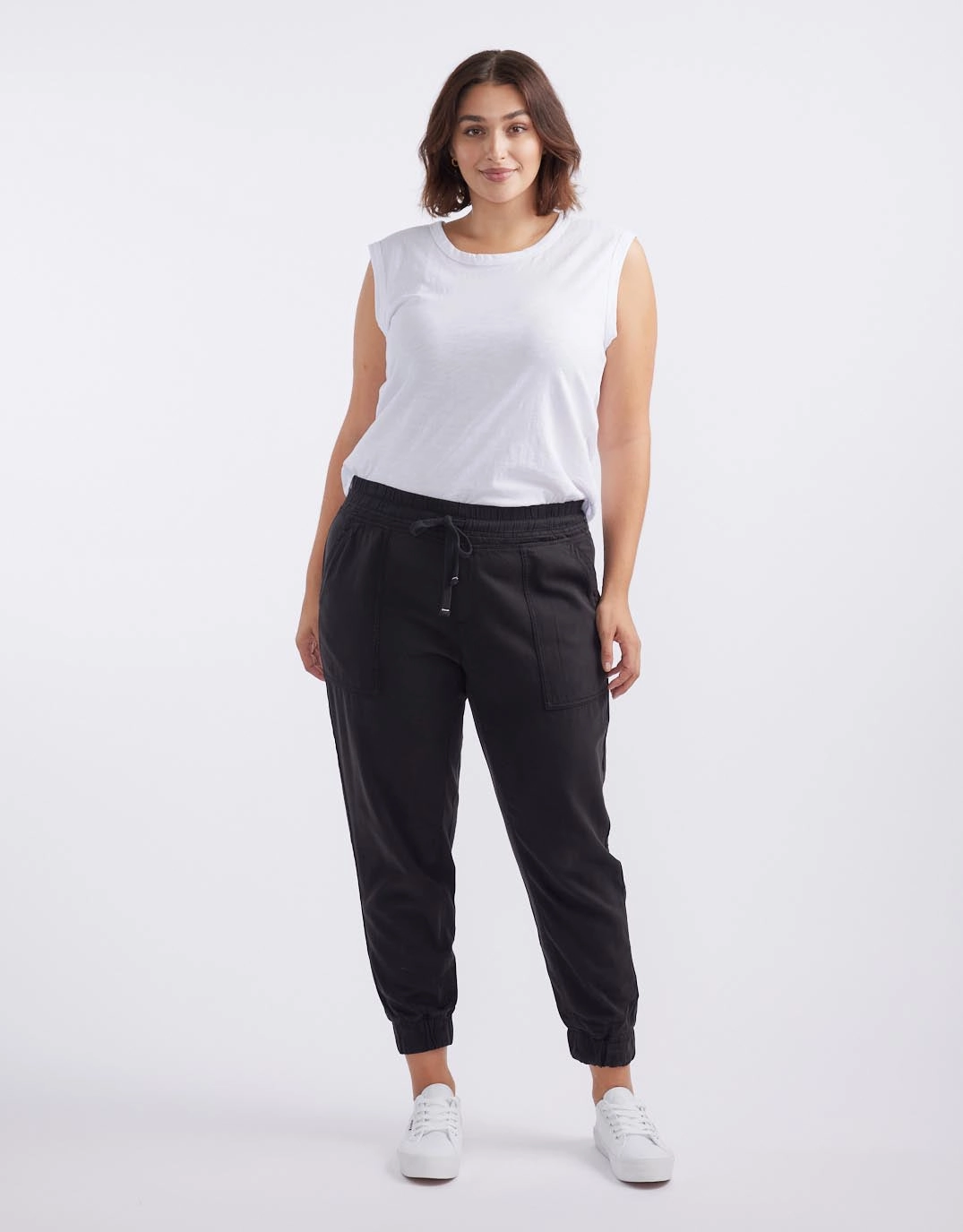 Weekend Utility Pants - Black Elasticized Cuffs