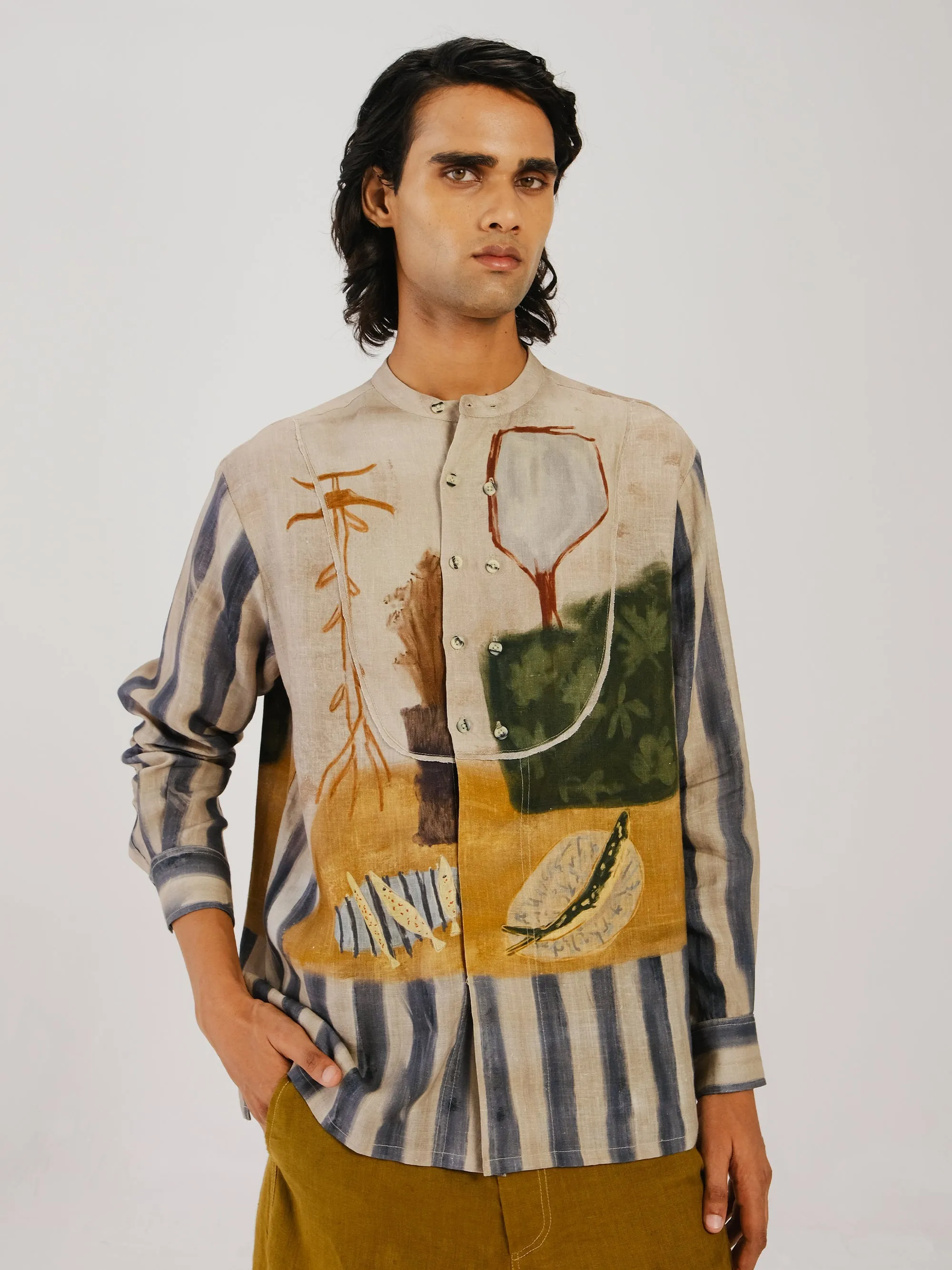 Overlap Shirt Cooling Mesh Lining