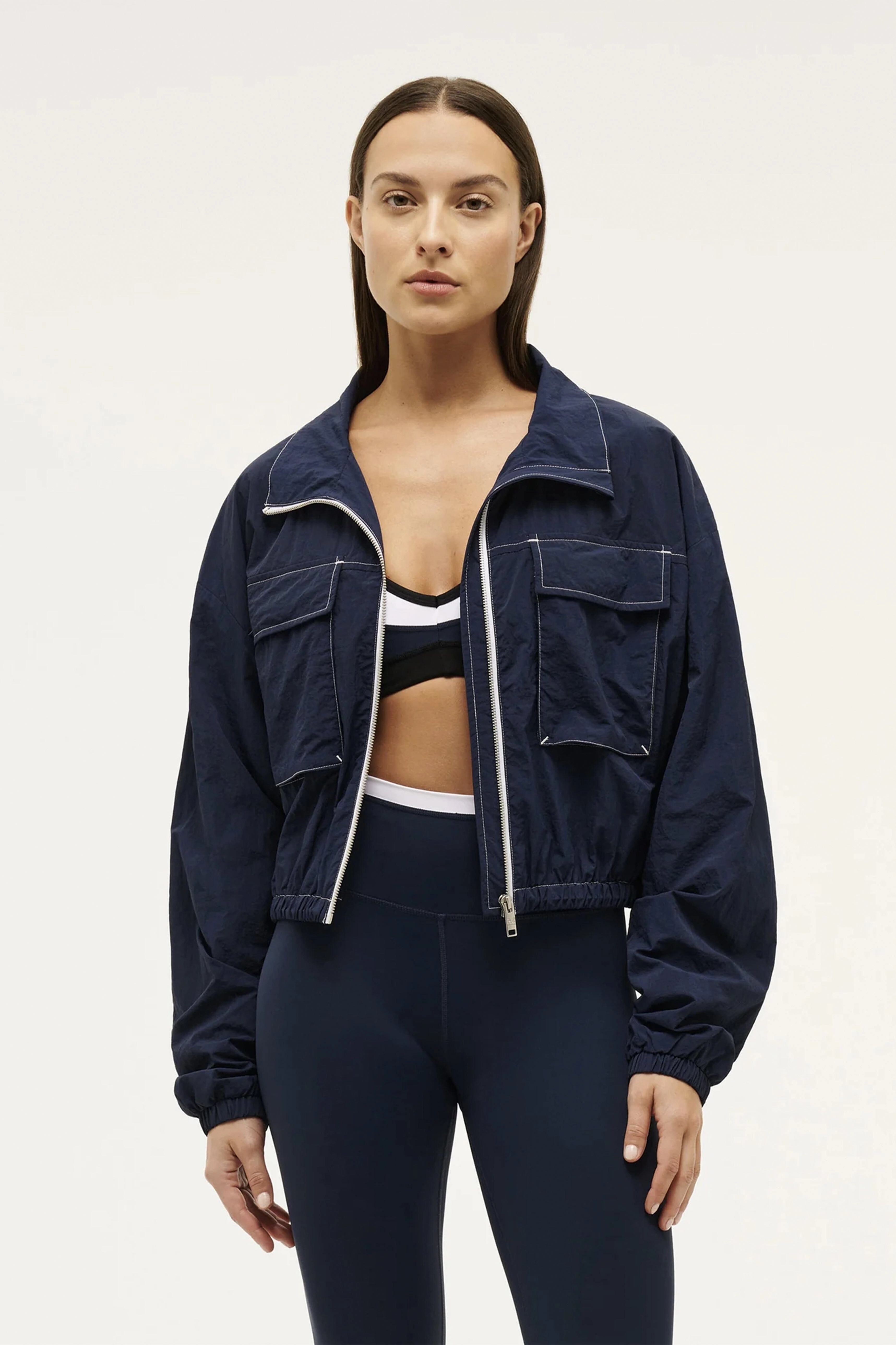 Multi Pocket System Durable Abrasion Resistant P.E. NATION | Recap Jacket - Navy