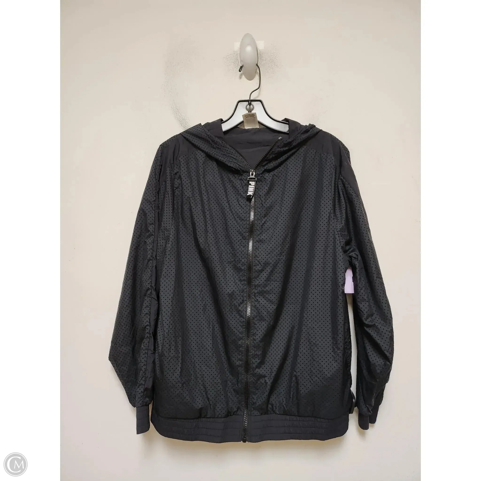 Body Mapped Ventilation Athletic Jacket By Pink In Black, Size: Xs