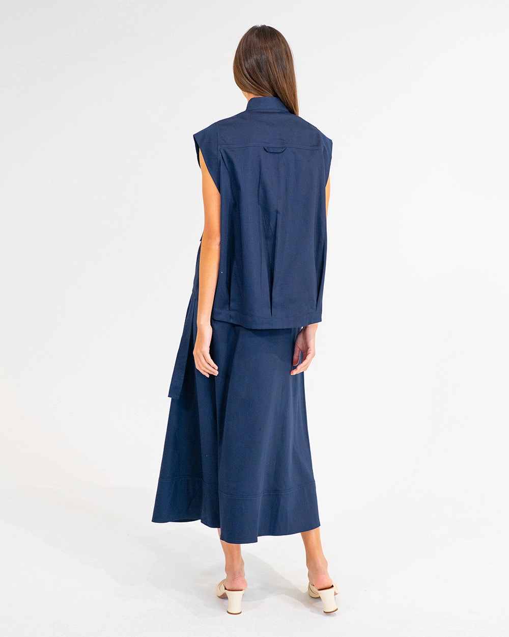 Evelyn Skirt - Navy Performance Fashion Daily Fashion