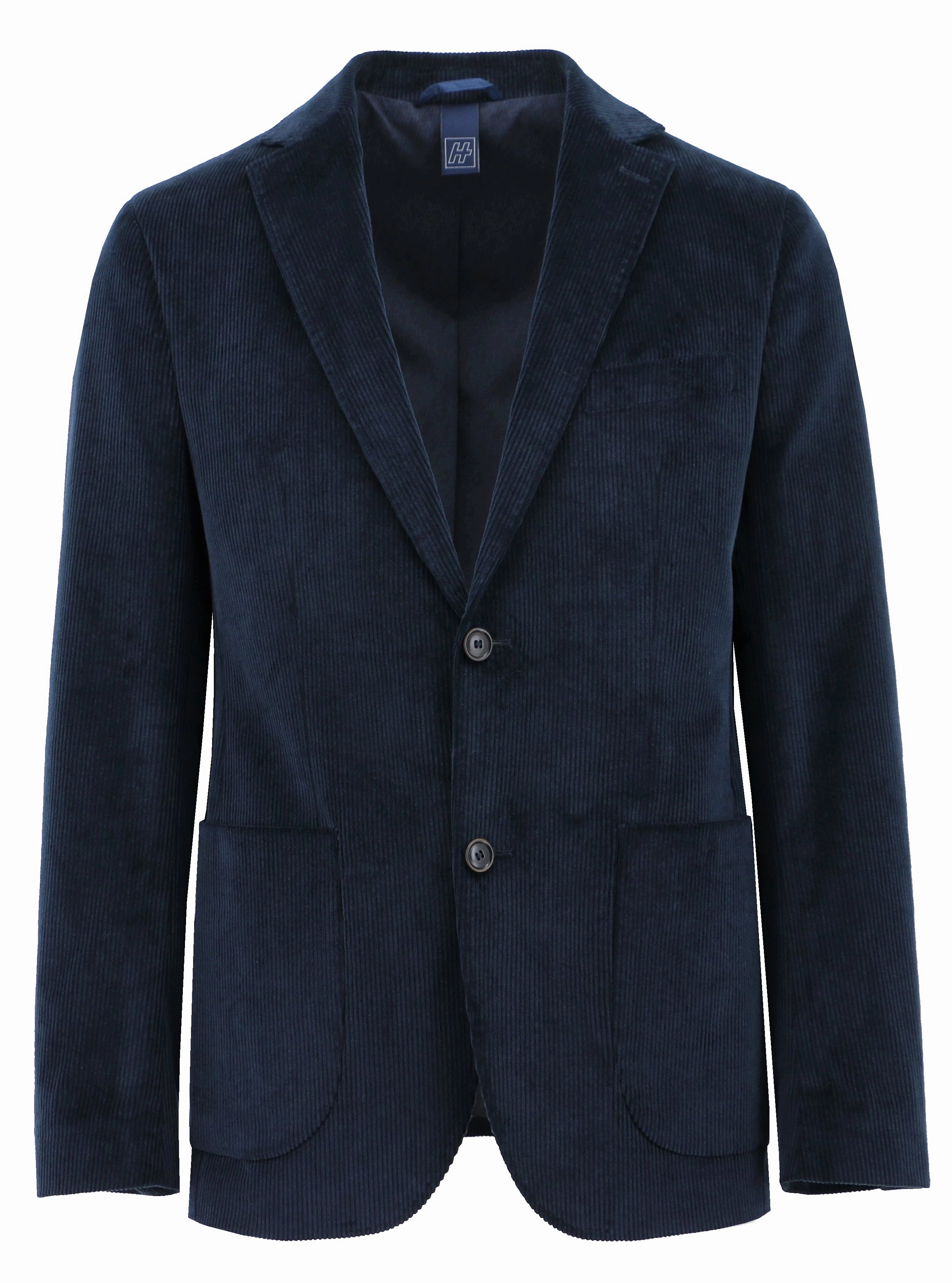 Hvar Navy Corduroy Sports Jacket Wrinkle resistant fabric Designer Inspired