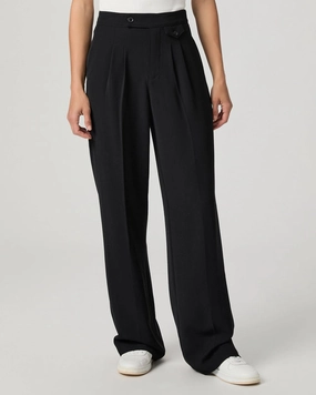 Paige Jeans Brigida Pant in Black breathable panels Eco Dye Process
