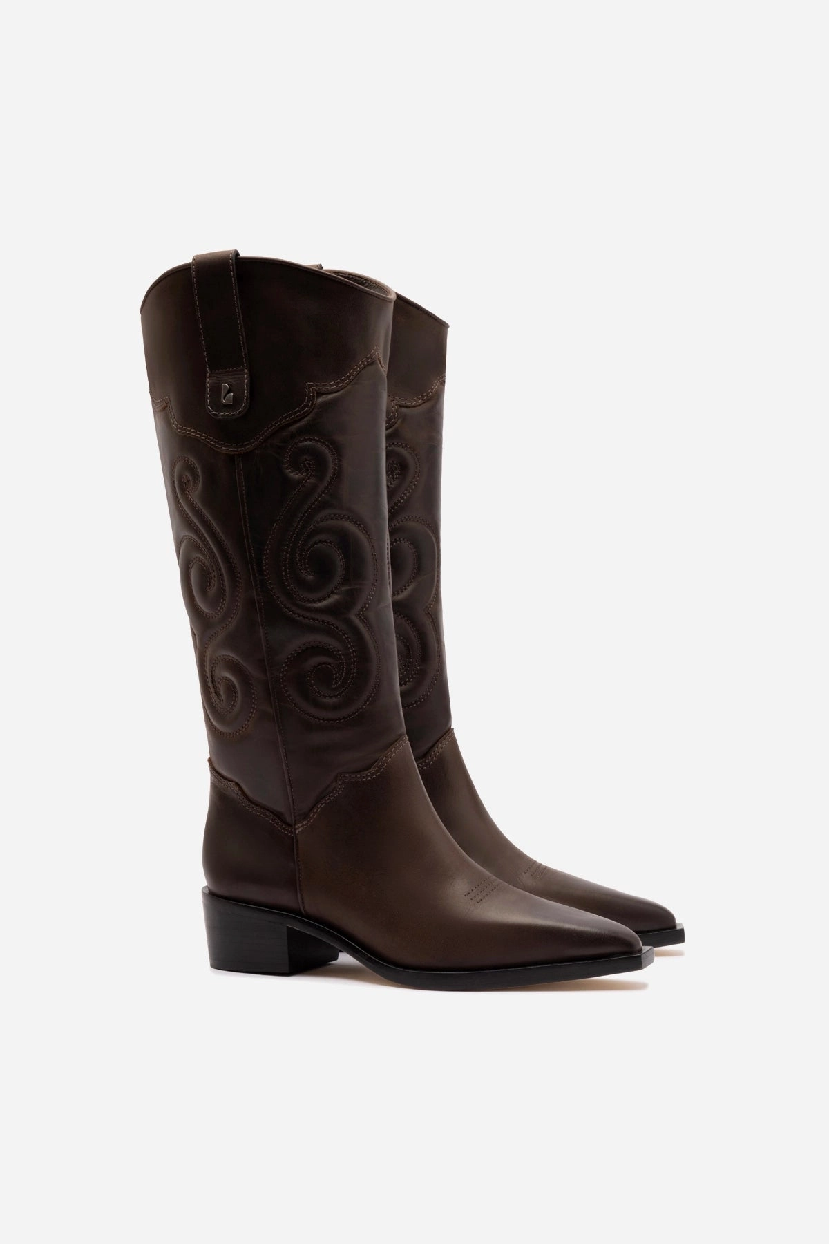 Shock Absorbing Mountain Climber Paloma Boot In Brown Shadow Leather
