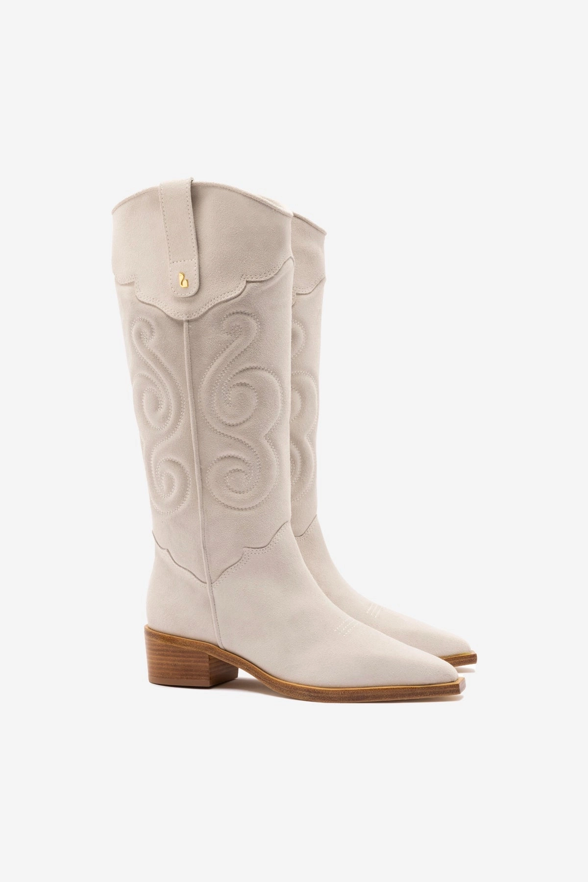 Paloma Boot In Mushroom Grey Suede Classic Style work mode