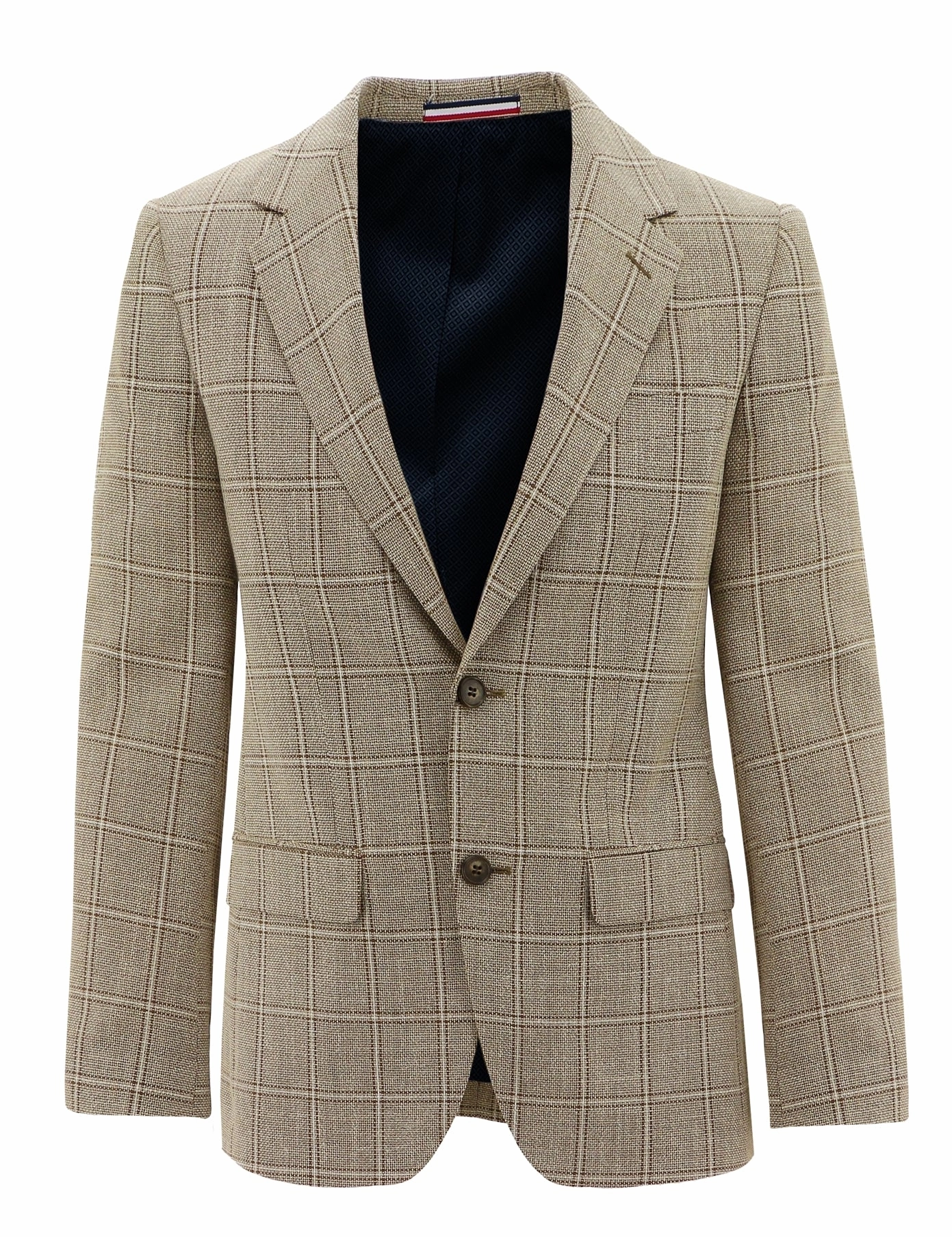 Roll Up Storage Design Parker Beige Checked Sports Jacket
