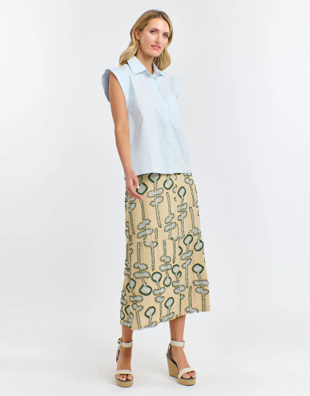 Gigi Shirt - Powder Blue Youthful Appeal