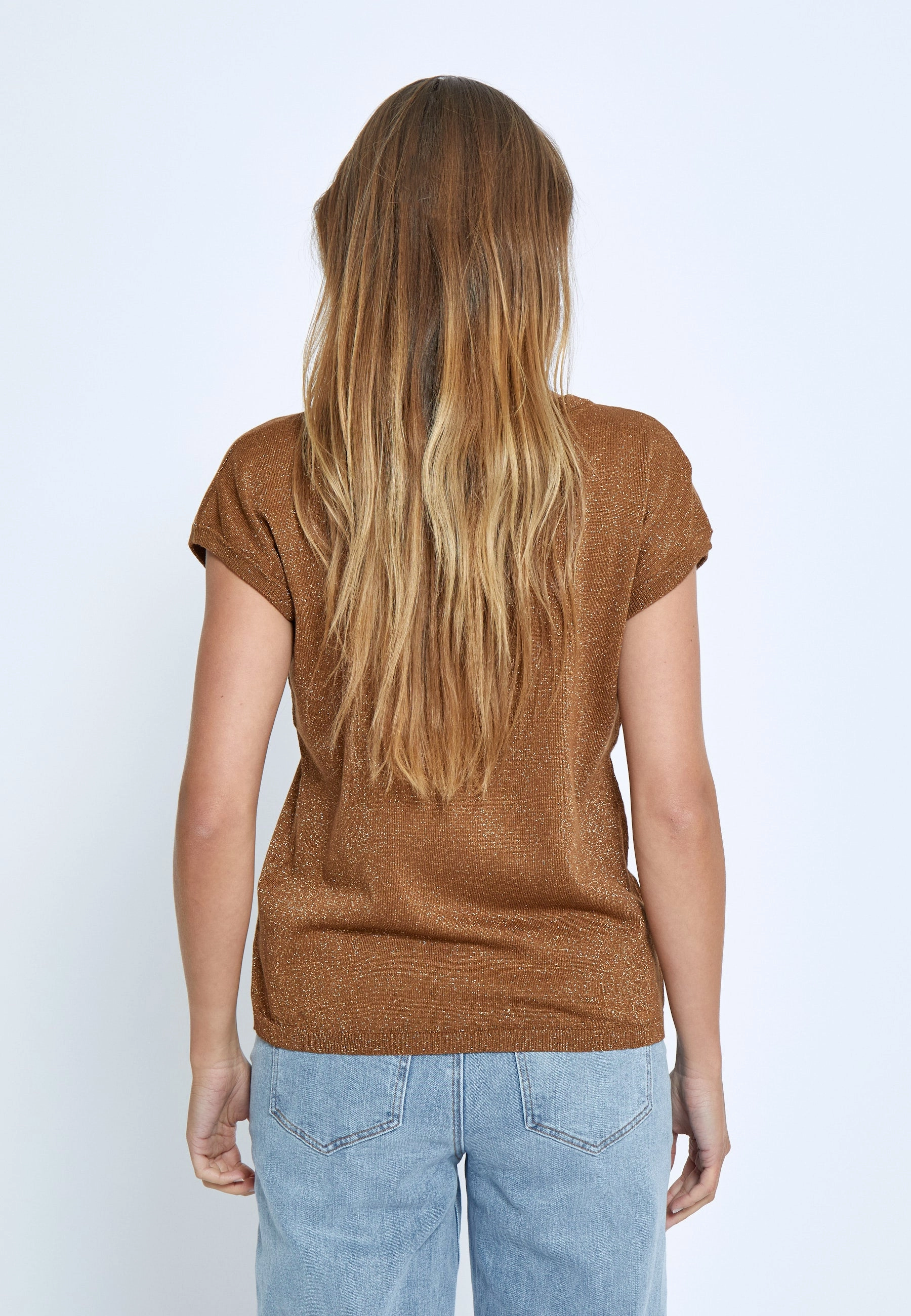 PC7508 Remi Knit Top - Tobacco Metallic CushionedSupport High Density Knit