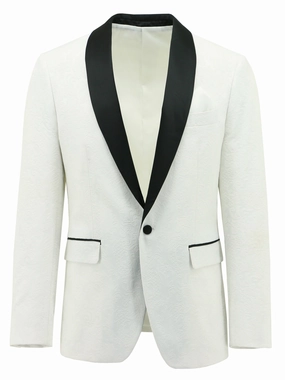 Henry White Paisley Dinner Jacket Adjustable Hood Feature