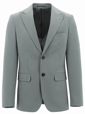 Ultraviolet Protection Peak Green Microchecked Sports Jacket