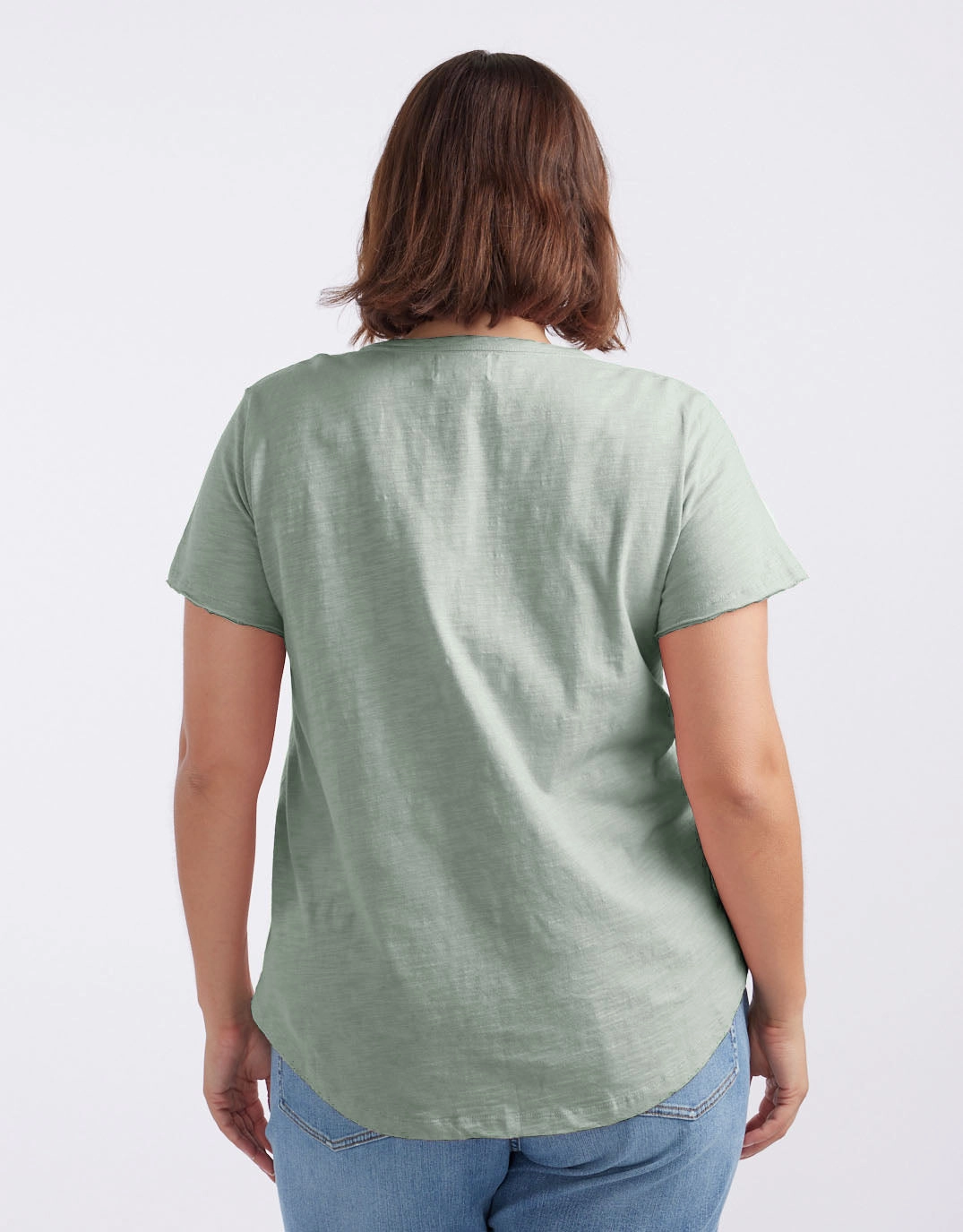 Original V Neck T-Shirt - Sage Comfort Apparel Quick Fit