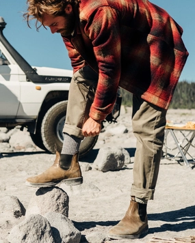 Stretchable Fabric AbrasionResistant 365 Organic Cotton Trouser - Dusty Olive