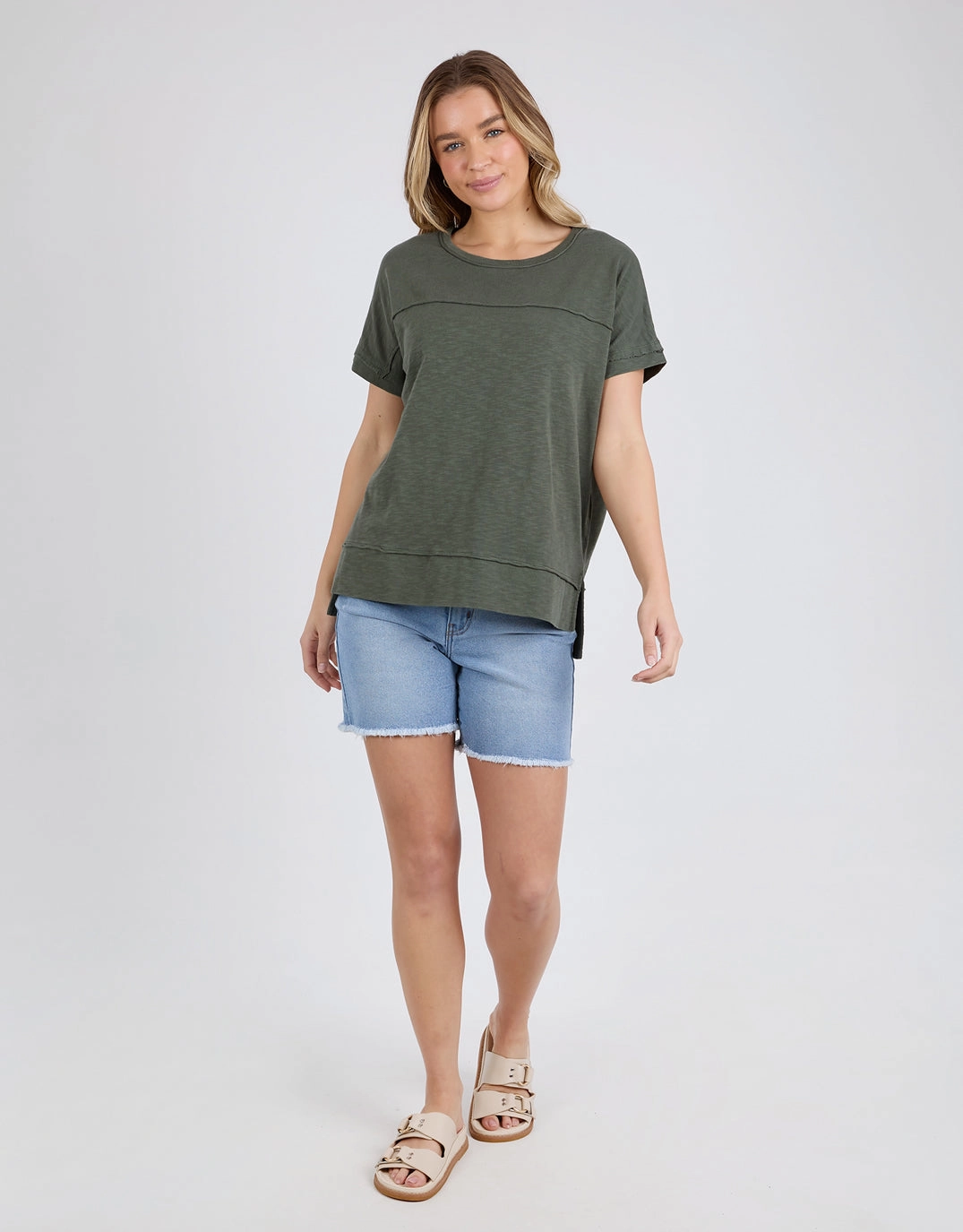 Soft and Lightweight Allison Tee - Khaki
