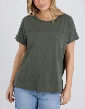 Allison Tee - Khaki Street Casual Outdoor Layer