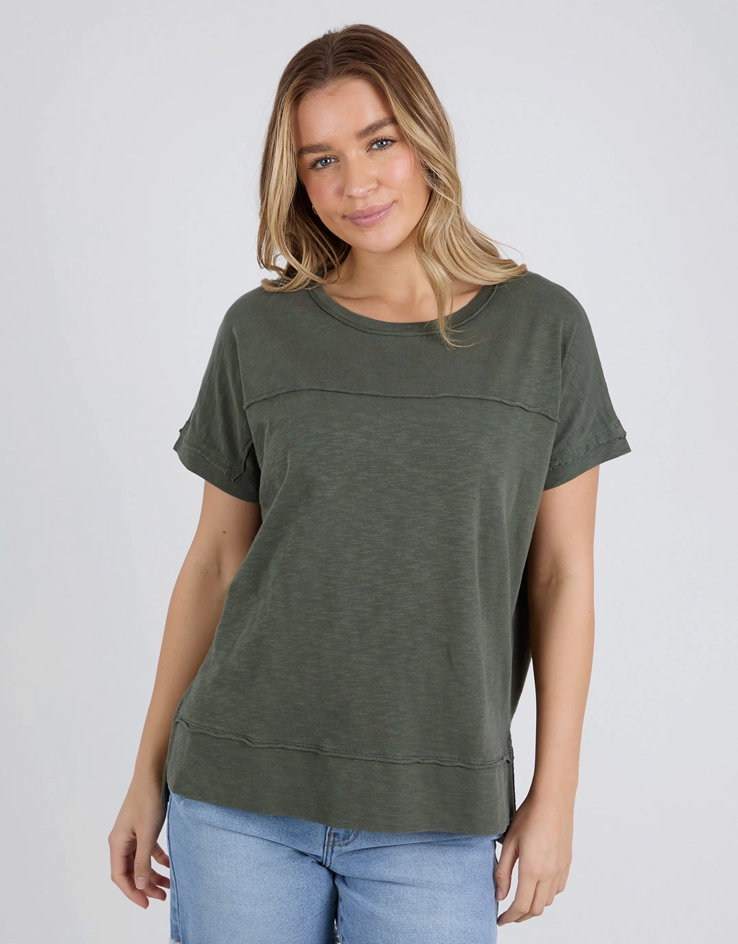Outdoor Comfort Classic Wear Allison Tee - Khaki