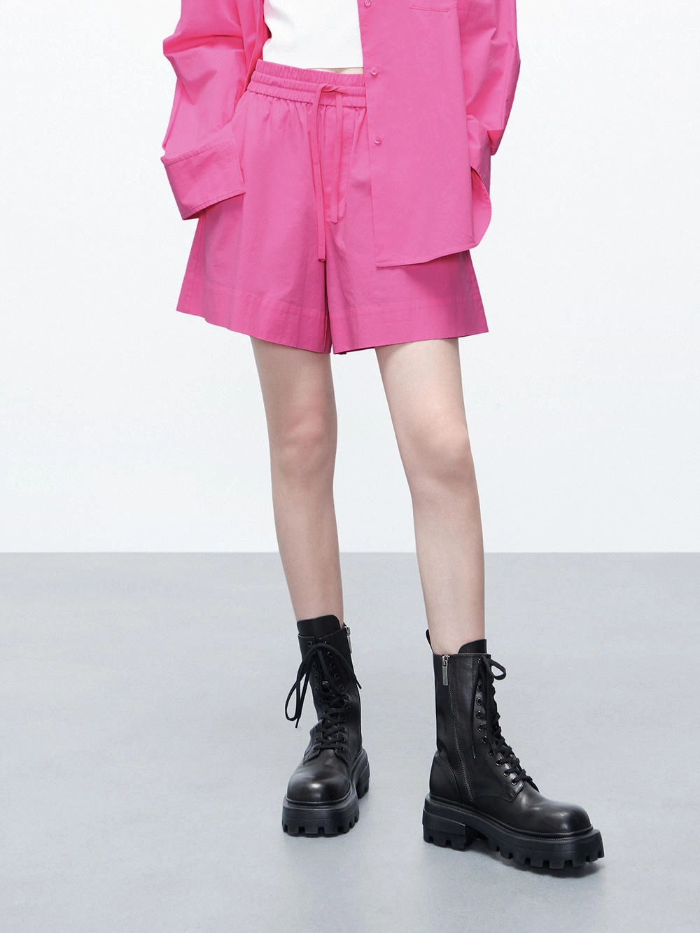 Drawstring Detail Shorts tall size