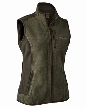 Deerhunter Lady Pam Bonded Fleece Waistcoat LaserCut Vents Casual Work Look