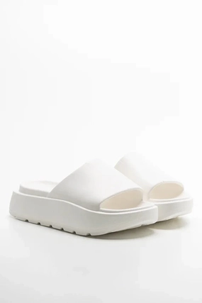 Platform Slide White Effortless Walking