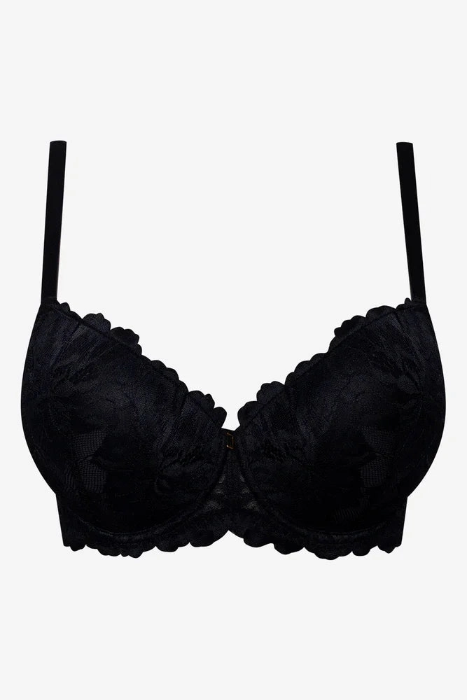 Lace active clothing Plus Size 2 Pack Lace Balconette Bras Black And Natural