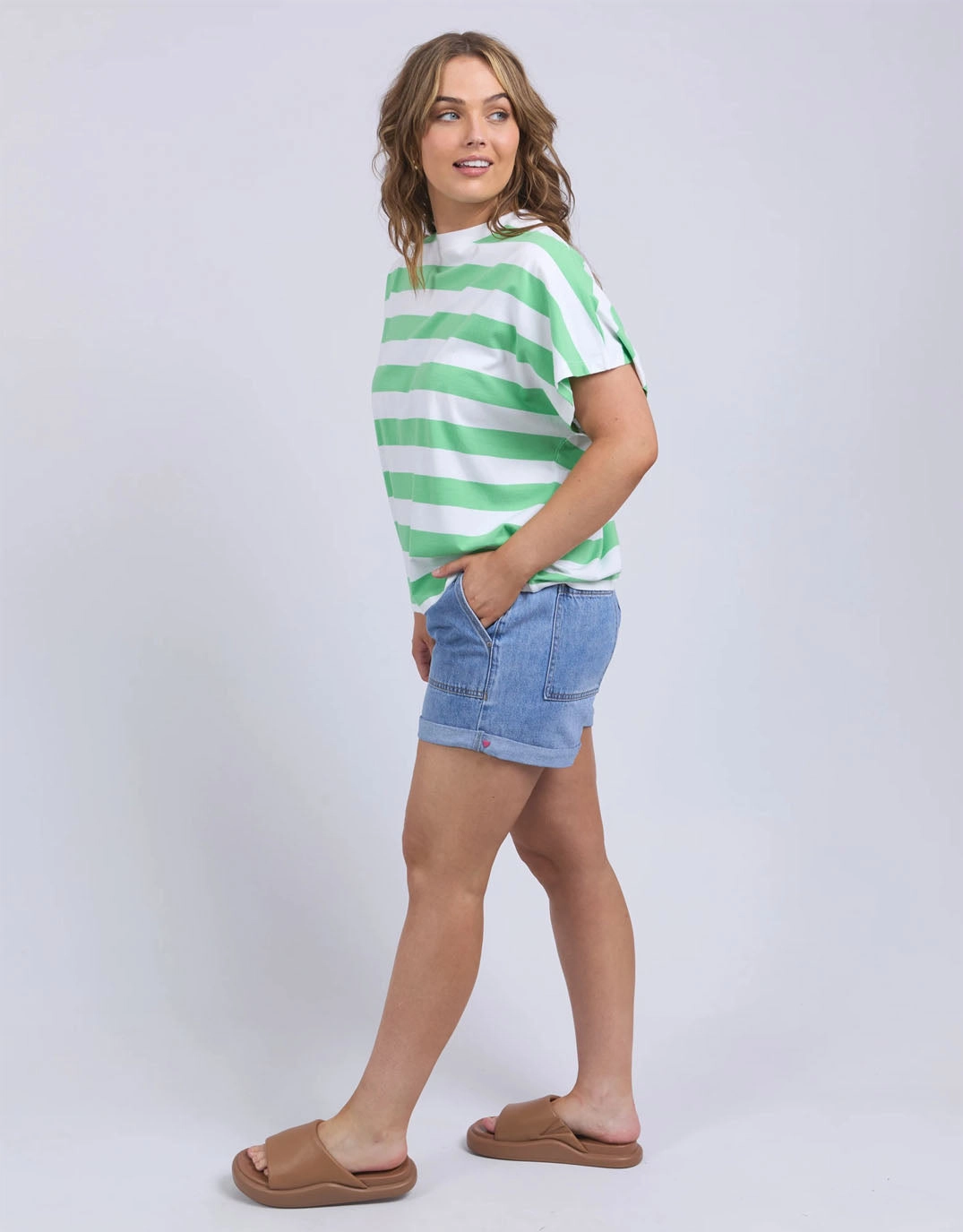 Poet Tee - Spring Green Effortless Comfort Wear Smooth Finish