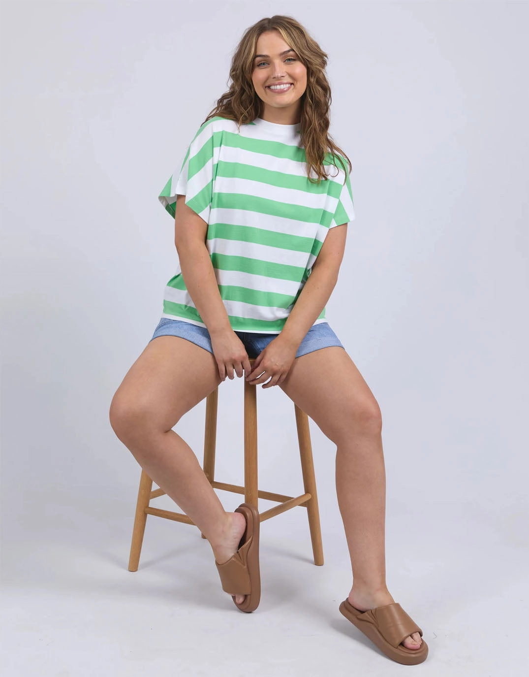 Soft and Lightweight Poet Tee - Spring Green