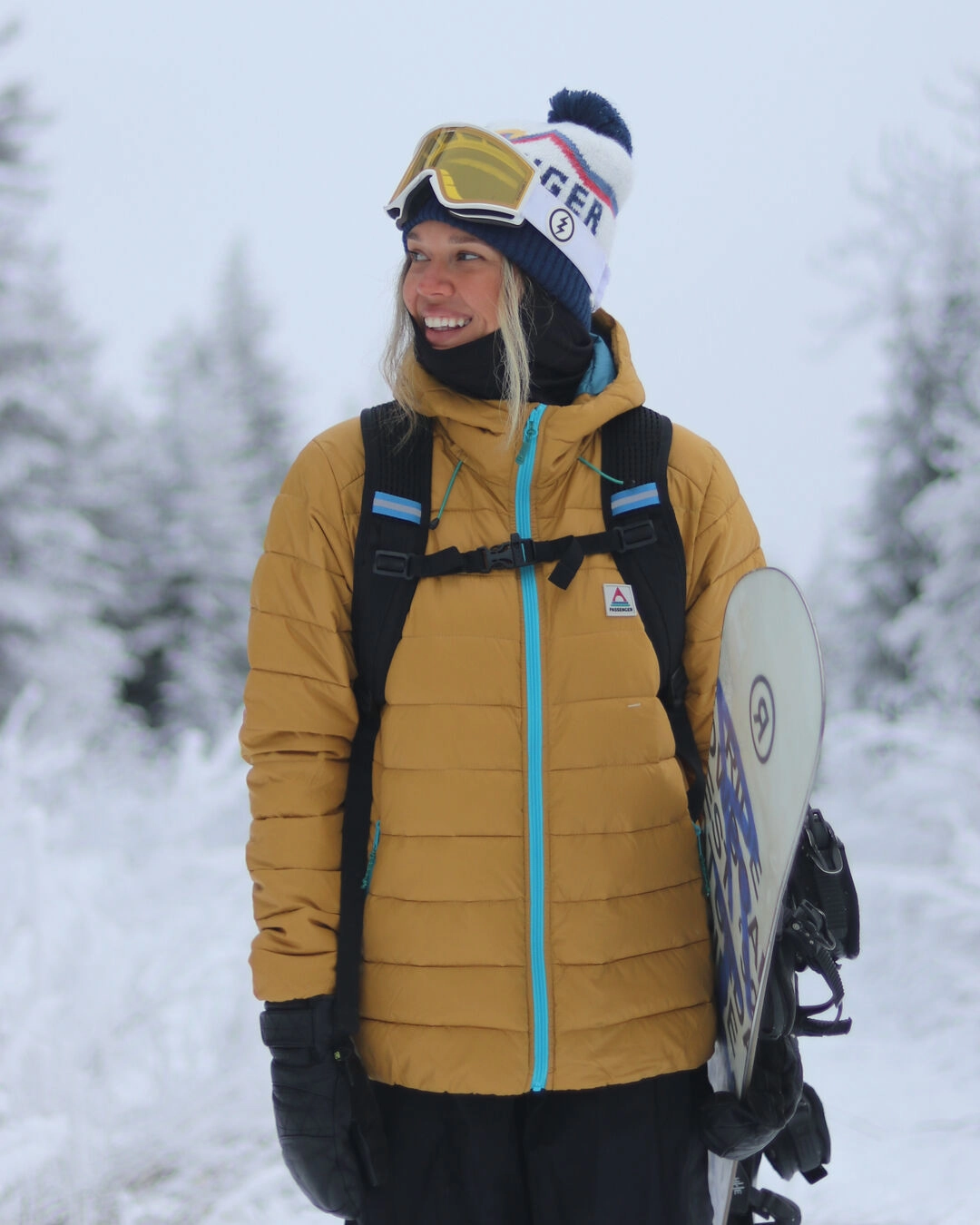 Windbreaker Inspired Fit Day To Night Pow Recycled 2.0 Insulated Jacket - Mustard Gold
