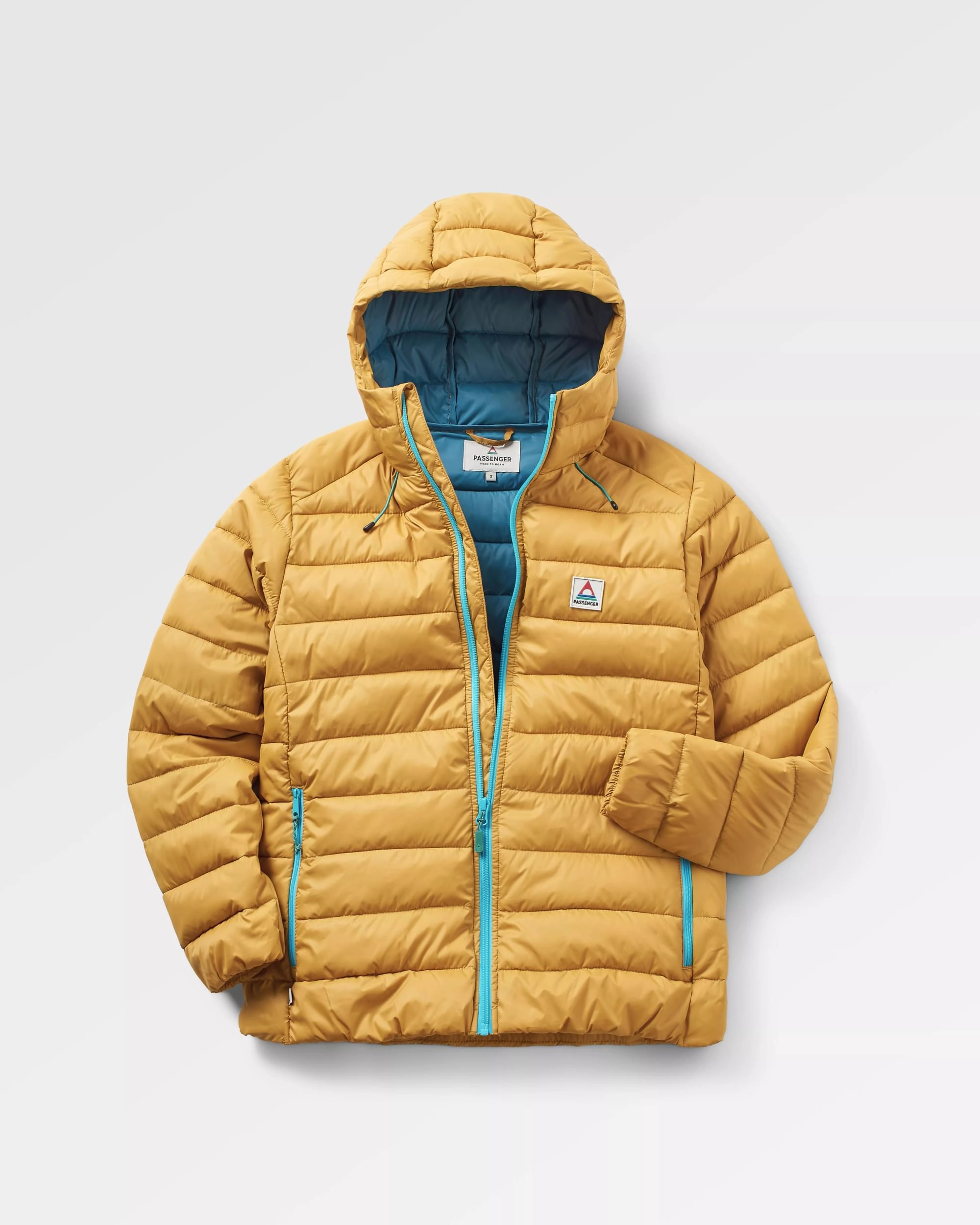 Pow Recycled 2.0 Insulated Jacket - Mustard Gold Unisex Casual Fit Rain Guard