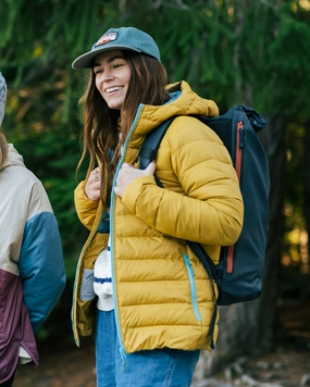 Pow Recycled 2.0 Insulated Jacket - Mustard Gold Ergonomic Shoulder Fit