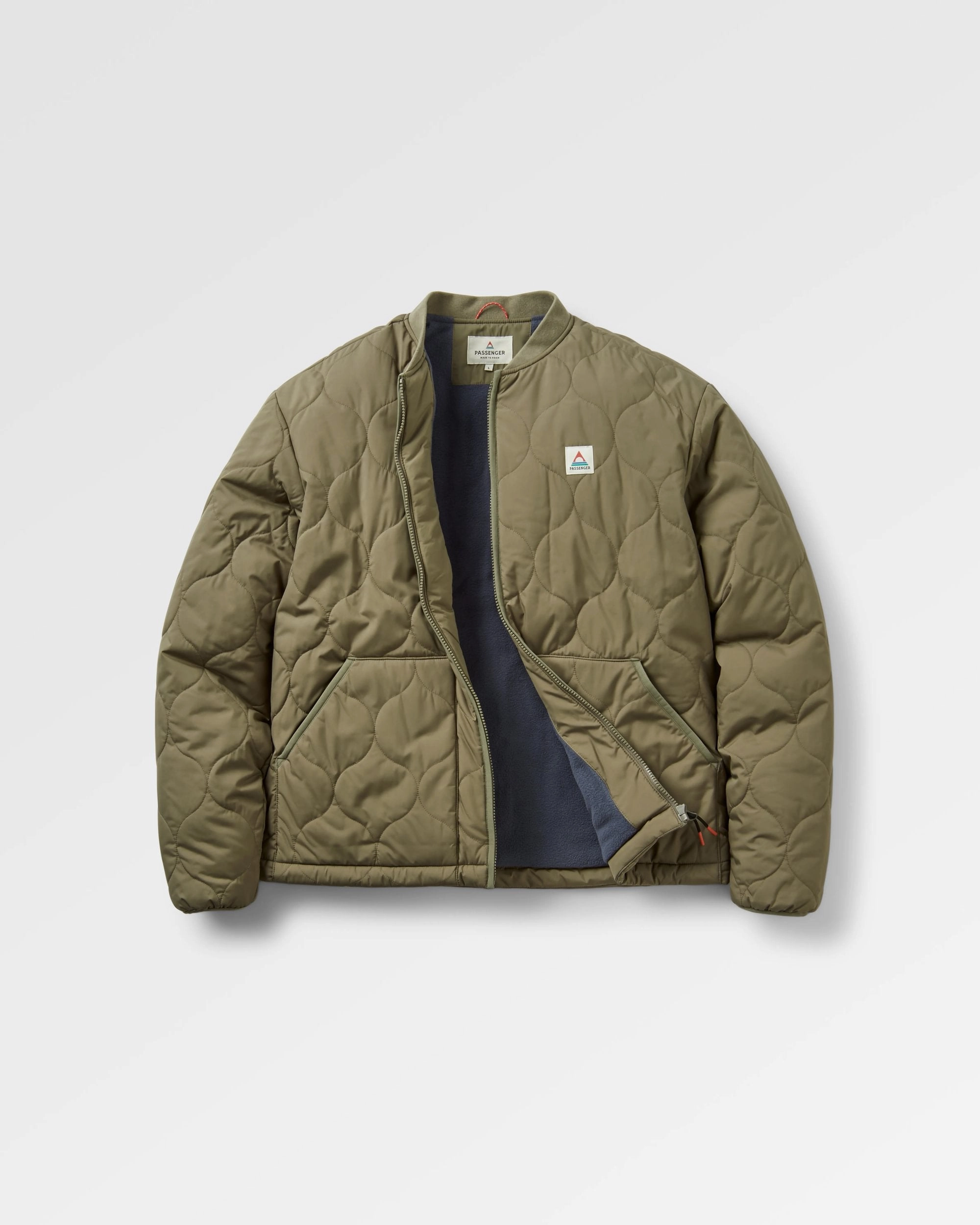 Seamless Stitching Hytte Recycled Fleece-lined Jacket - Dusty Olive