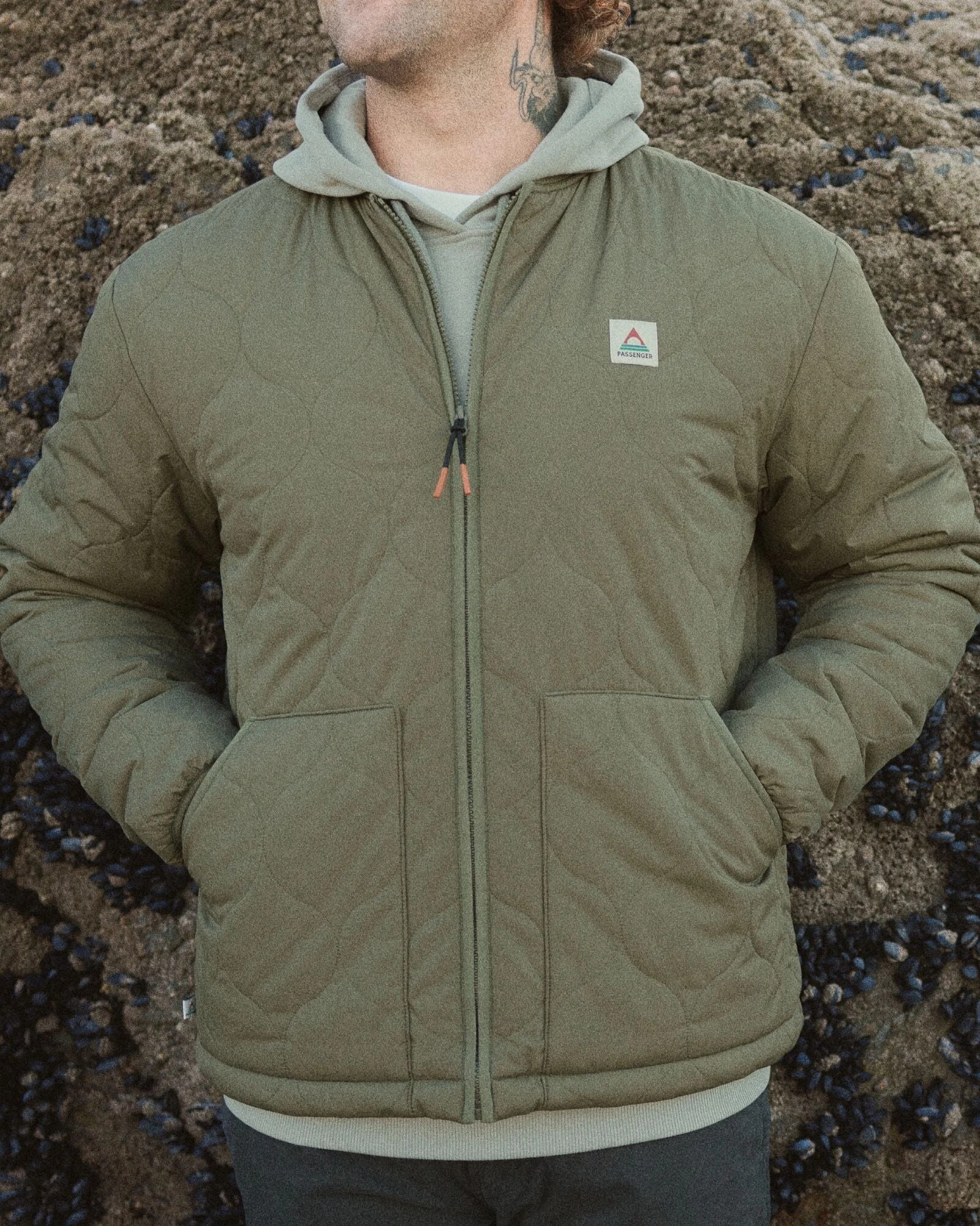HypoallergenicInnerLayer Hytte Recycled Fleece-lined Jacket - Dusty Olive