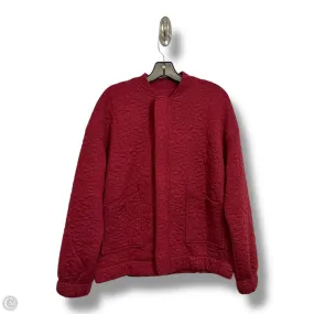 Athletic Jacket By Clothes Mentor In Maroon, Size: S QuickAccess Pockets Sport Fit