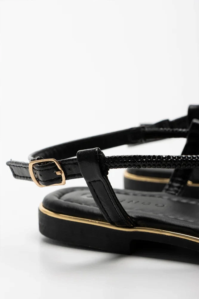 Step Ready Net Air Diamante Strappy Sandal Black