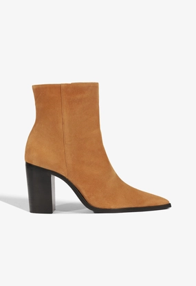Mikki Block Suede Bootie Modern Utility