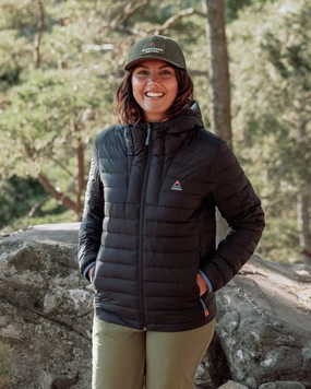 WaterRepellent Finish DoubleLayeredHem Northstar Down Recycled Jacket - Black