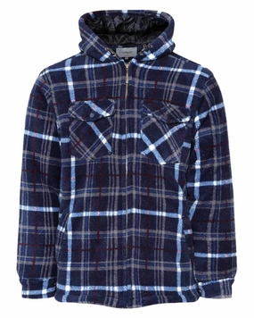 Champion Dumfries Mens Hooded Lumberjack Fleece Jacket Breathable Mesh Panels Sun Protection Fabric