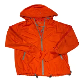 Structured Casual Fit Athletic Jacket By Zyia In Orange, Size:M