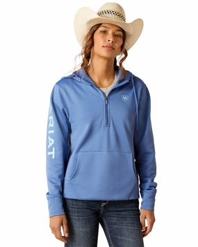 Food related Checked Ariat Womens Tek Half Zip Hoodie