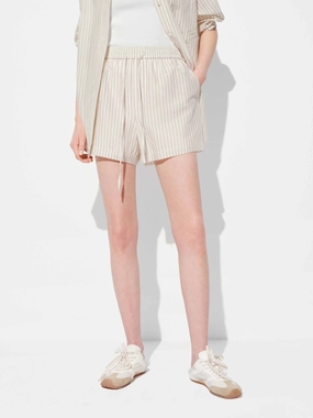 Warm Fit Cotton Silk Striped Shorts
