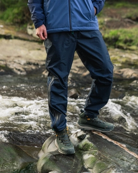 Droplet Waterproof Recycled Trouser - Deep Navy Refined fit